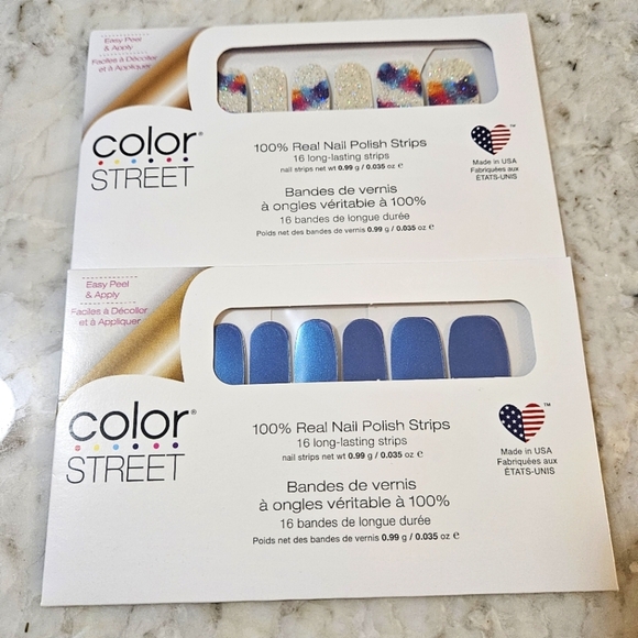 Color Street Nail Polish Strips-2 Sets-Paint The Town & Strobe Lights - Picture 1 of 2
